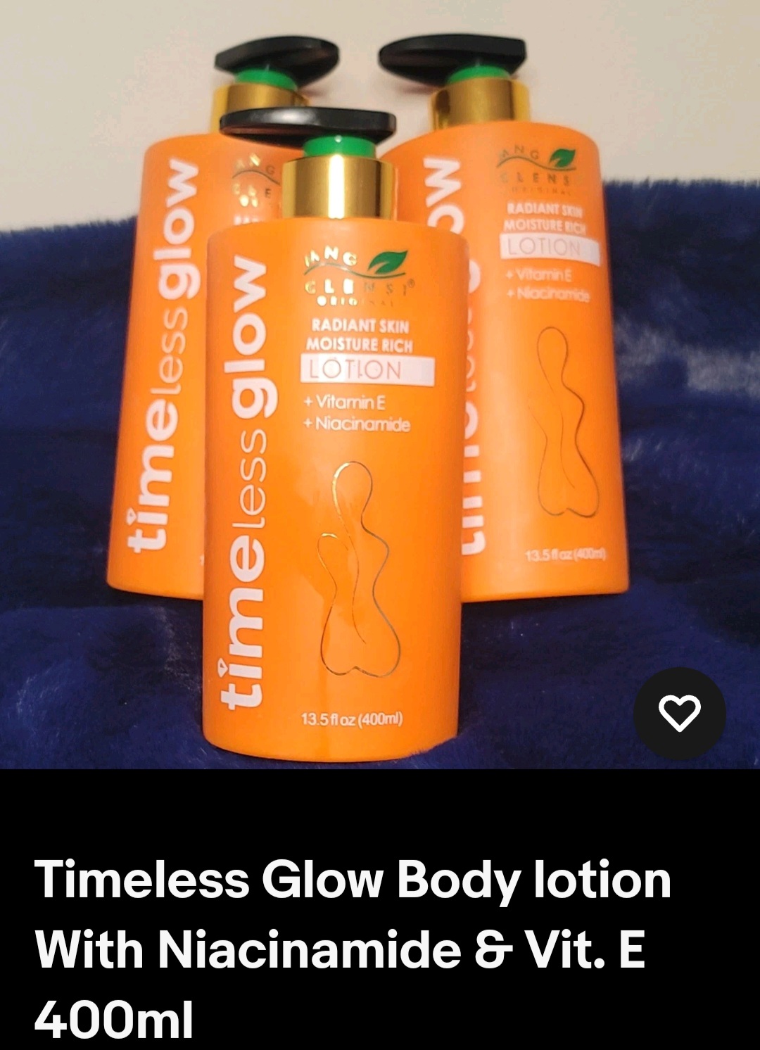 Timeless Glow Body lotion With Niacinamide & Vit. E 400ml